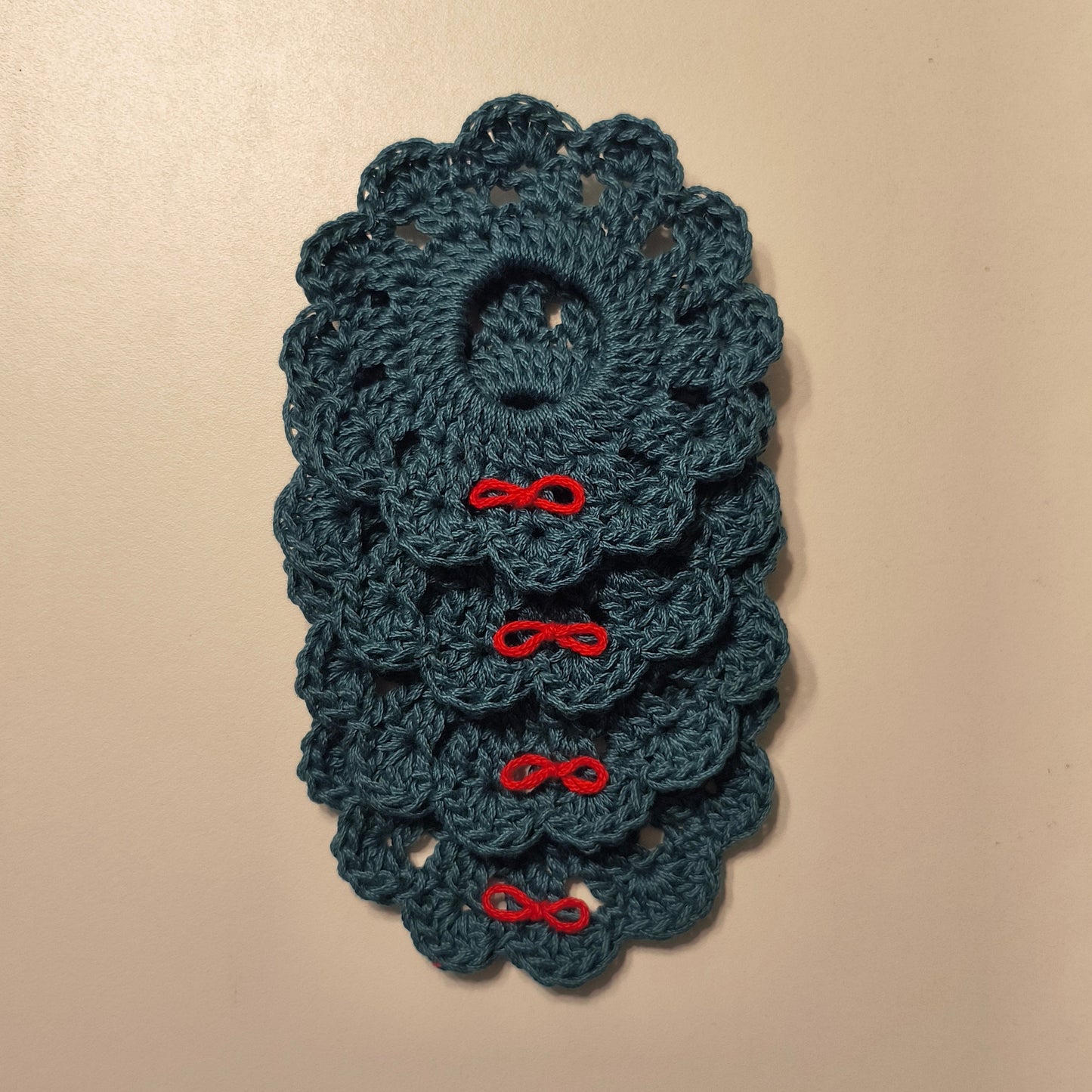 Christmas Wreath Coaster - Set of Four