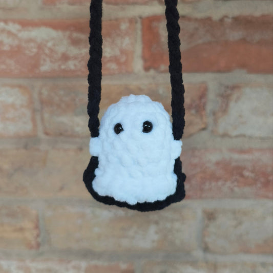 Ghost on a Swing - Halloween Car Hanger Plushie