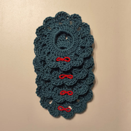 Christmas Wreath Coaster - Set of Four